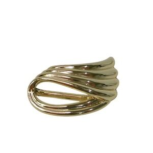 Vintage Piscitelli Signed Gold Tone Scarf Clip